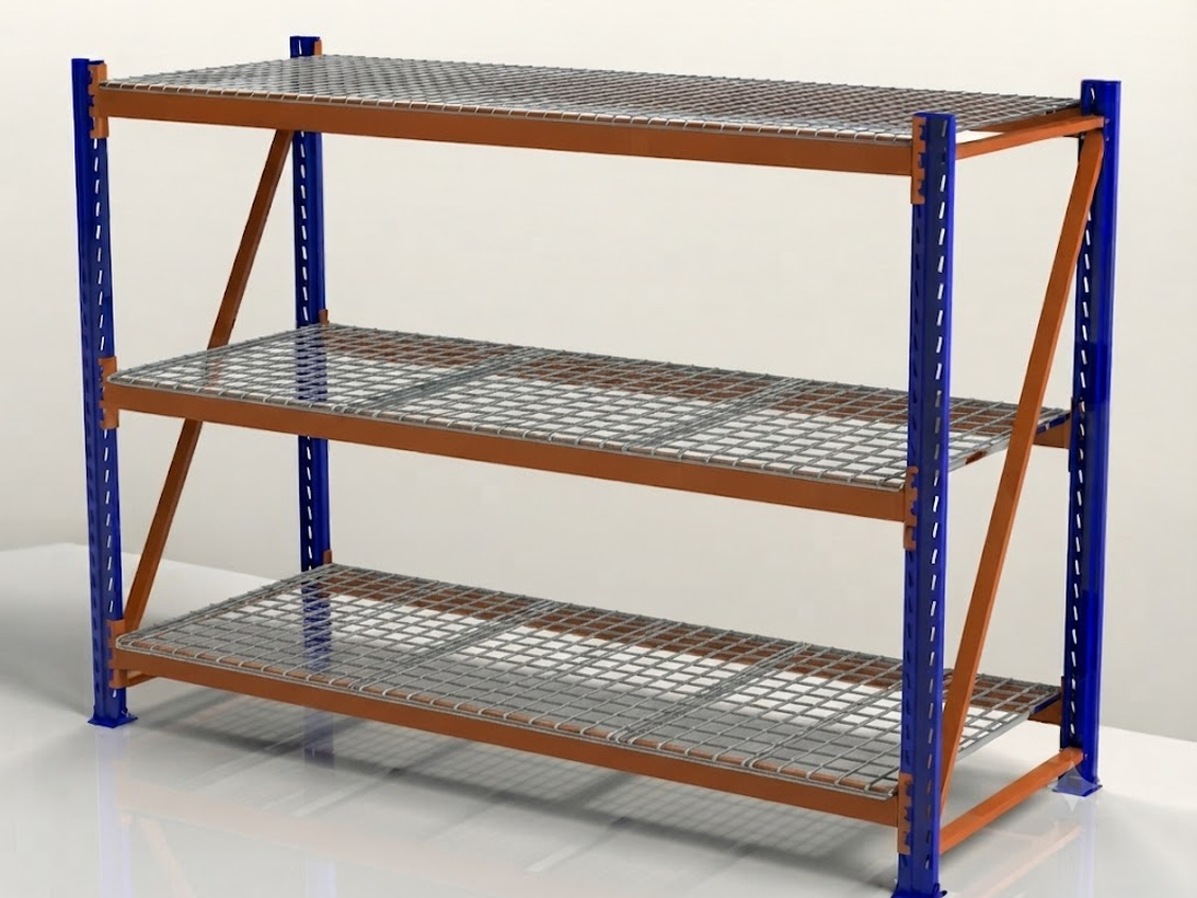 Industrial Mesh-Deck Shelving