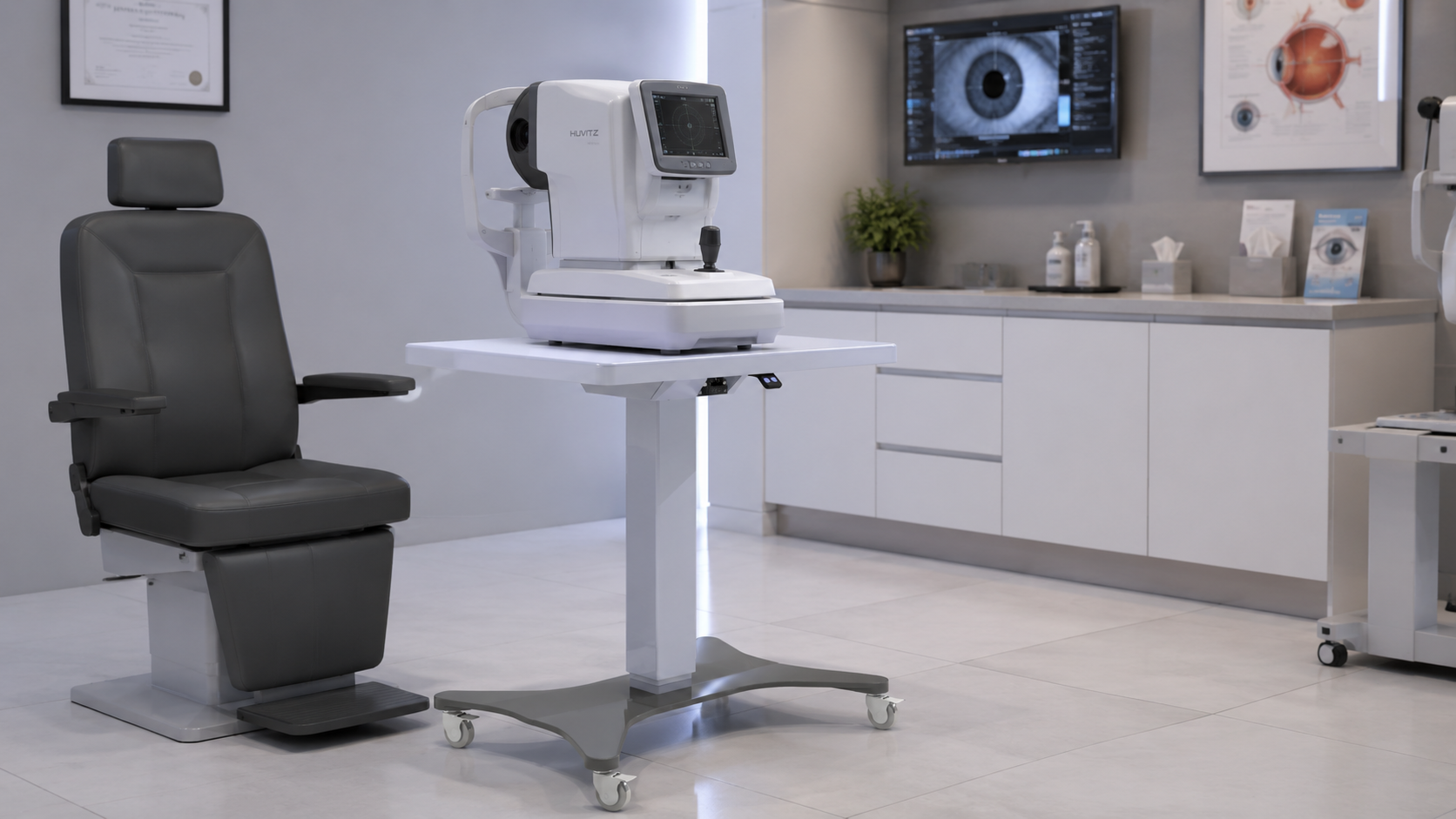 Electrical Instrument Table TA-60S in an ophthalmic clinic